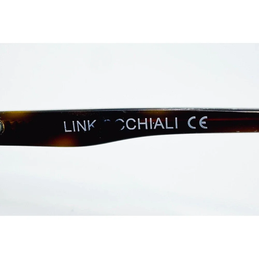 Link Occhiali Eyeglasses Men Black Brown Semi-Rimless 7178 C.8M 53-17-140